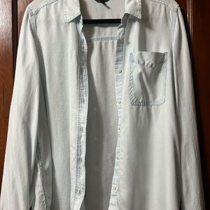 Express Light Blue Button Down Shirt